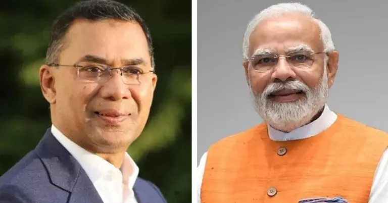 প্রধানমন্ত্রী তারেক রহমান ও ভারতের প্রধানমন্ত্রী নরেন্দ্র মোদি
